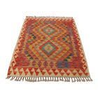 Gyapjú Kilim szőnyeg 92x120 kézi szövésű afgán Kilim