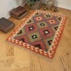 Kézi szövésű Kilim 89x116 afgán gyapjú Kilim