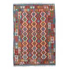 Kilim szőnyeg Chobi 203x296 kézi szövésű afgán gyapjú kilim