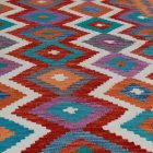 Kilim szőnyeg Chobi 203x296 kézi szövésű afgán gyapjú kilim