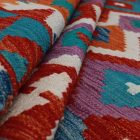 Kilim szőnyeg Chobi 203x296 kézi szövésű afgán gyapjú kilim