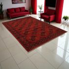 Afgán szőnyeg bordó Ersari 207x301 kézi csomózású keleti szőnyeg