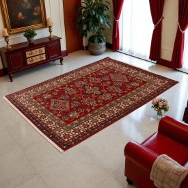   Kazak szőnyeg 180x127 színes kézi csomózású keleti szőnyeg