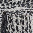 Vastag gyapjú szőnyeg Rustic 70x130 szürke szőnyeg