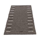 Vastag szőnyeg gyapjúból Rustic 70x147 barna szőnyeg