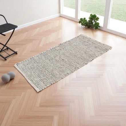 Vastag gyapjú szőnyeg 70x144 szövött modern szőnyeg