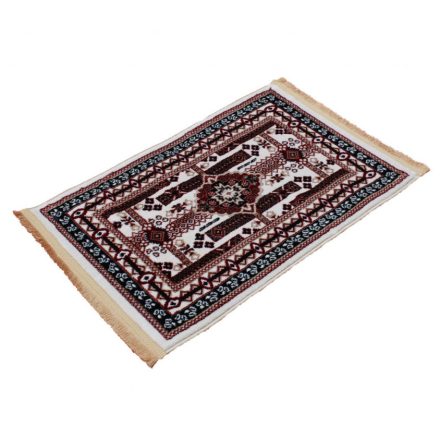 Gépi perzsa szőnyeg bézs Afghan 60x90 klasszikus nappali szőnyeg