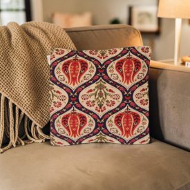 Sötétkék díszpárna 45x45 – Szultán gránátalma