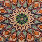 Krém díszpárna 45x45 – Keleti csillag