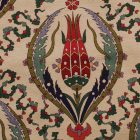 Krém díszpárna 45x45 – Szultán tulipán