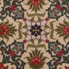 Krém díszpárna 45x45 – Keleti ornament