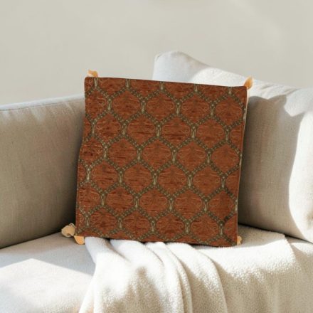 Barna díszpárna 45x45 – Bronz palota