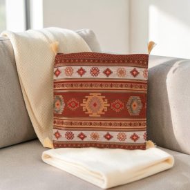 Barna díszpárna 45x45 – Sivatagi kilim