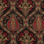 Fekete díszpárna 45x45 – Éjfekete keleti kert