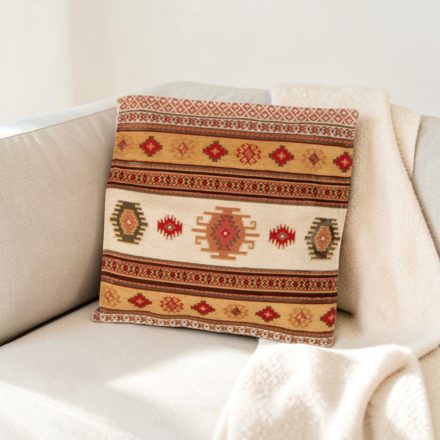 Bézs díszpárna 45x45 – Homok kilim