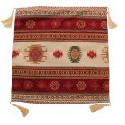 Bordó díszpárna 45x45 – Nomád sávok