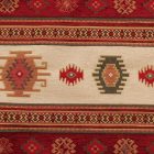 Bordó díszpárna 45x45 – Nomád sávok