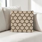 Világosszürke díszpárna 45x45 – Ezüst ornament