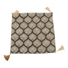 Világosszürke díszpárna 45x45 – Ezüst ornament