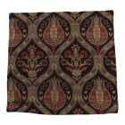 Fekete díszpárna 45x45 – Éjfekete keleti kert