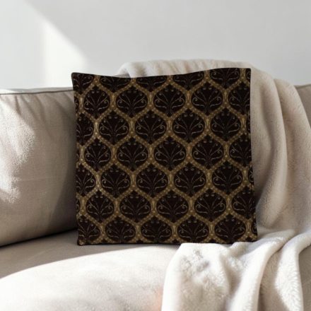 Fekete díszpárna 45x45 – Ében ornament