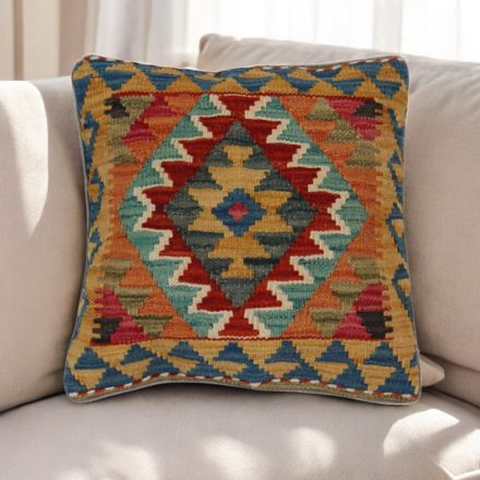 Kilim párna 45x45 kézi szövésű párnahuzat