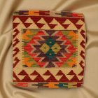 Afgán Kilim párnahuzat 45x45 kézi szövésű párna