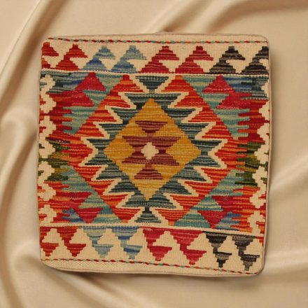 Afgán Kilim párnahuzat 45x45 kézi szövésű párna