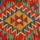 Afgán Kilim párnahuzat 45x45 kézi szövésű párna