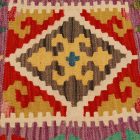 Afgán Kilim párnahuzat 45x45 kézi szövésű párna