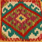 Kézi szövésű díszpárna 45x45 Kilim párnahuzat