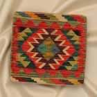 Kézi szövésű díszpárna 45x45 Kilim párnahuzat