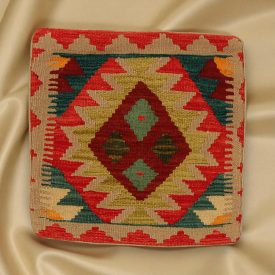 Kézi szövésű díszpárna 45x45 Kilim párnahuzat - parna506