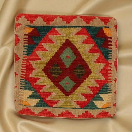 Kézi szövésű díszpárna 45x45 Kilim párnahuzat - parna506