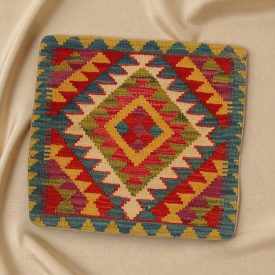 Kézi szövésű díszpárna 45x45 Kilim párnahuzat - parna523