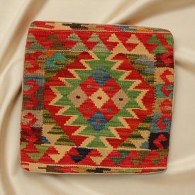 Kézi szövésű Kilim párnahuzat 45x45 afgán díszpárna