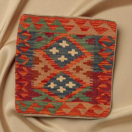 Kézi szövésű Kilim párnahuzat 45x45 afgán díszpárna