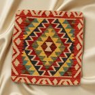 Kézi szövésű Kilim párnahuzat 45x45 afgán díszpárna