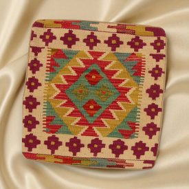 Kézi szövésű Kilim párnahuzat 45x45 afgán díszpárna