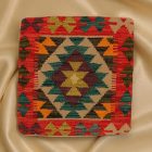 Kézi szövésű Kilim párnahuzat 45x45 afgán díszpárna - parna488