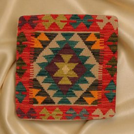 Kézi szövésű Kilim párnahuzat 45x45 afgán díszpárna - parna488