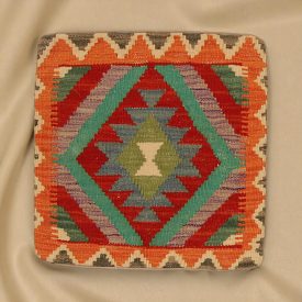 Kézi szövésű Kilim párnahuzat 45x45 afgán díszpárna - parna517