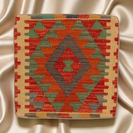 Kézi szövésű párna 45x45 Kilim párnahuzat