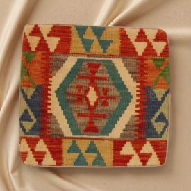 Kézi szövésű párnahuzat 45x45 Kilim díszpárna