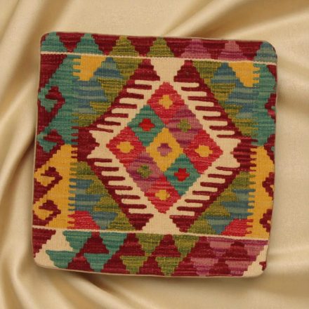 Kilim díszpárna 45x45 kézi szövésű párnahuzat