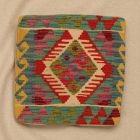 Kilim díszpárna 45x45 kézi szövésű párnahuzat