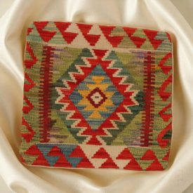 Kilim díszpárna 45x45 kézi szövésű párnahuzat