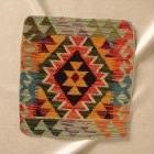 Kilim díszpárna 45x45 kézi szövésű párnahuzat