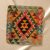 Kilim díszpárna 45x45 kézi szövésű párnahuzat