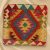 Kilim párnahuzat 45x45 kézi szövésű párna - parna444